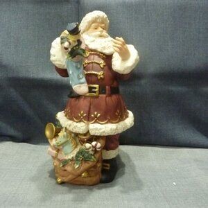 Fine Porcelain Nostalgic Santa 11 inches tall